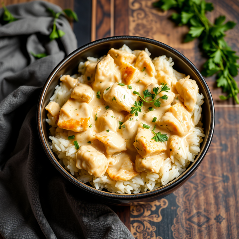 Indulgent Creamy Chicken and Rice: An Elegant Classic in 40 minutes